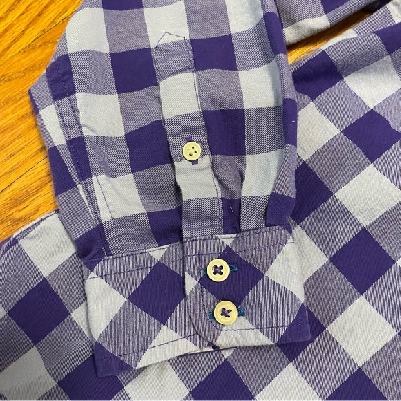Purple Plaid Blouse - Picture 2 of 8